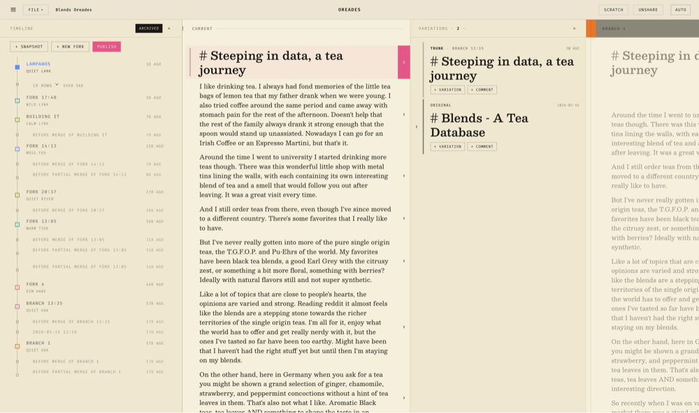 Oreades collaborative block-based editor