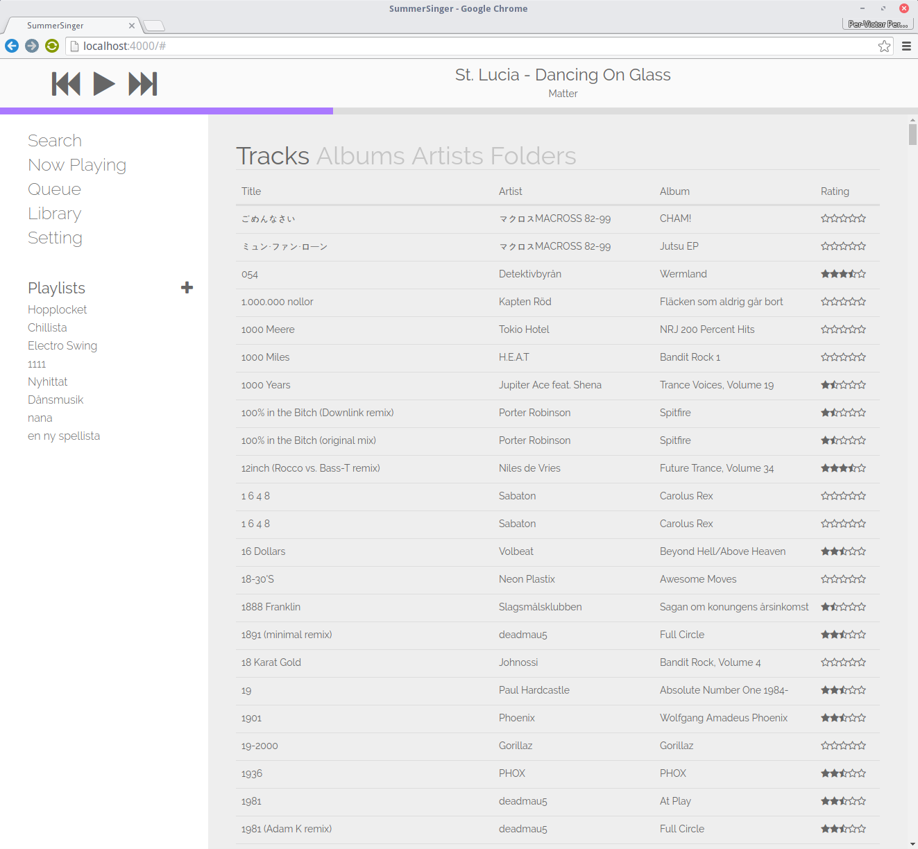 SummerSinger Raspberry Pi media player